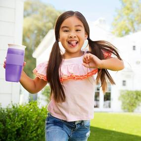 img 1 attached to Miracle 360 Sippy Cup By Munchkin, 14Oz Purple Cup For Toddlers, Pack Of 1