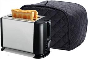 img 2 attached to Black 2-Slice Toaster Cover - Keep Your Kitchen Clean And Tidy With This Small Appliance Cover (11.5" W X 8" D X 8" H) - Protect From Dust, Fingerprint And More!