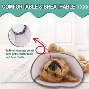 img 1 attached to 🐶 Supet Soft Dog Cone Collar: The Ultimate Comfort Alternative After Surgery - Ideal Elizabethan Dog Recovery Cone Collar for Dogs and Cats of All Sizes