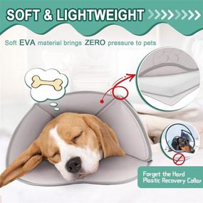 img 2 attached to 🐶 Supet Soft Dog Cone Collar: The Ultimate Comfort Alternative After Surgery - Ideal Elizabethan Dog Recovery Cone Collar for Dogs and Cats of All Sizes