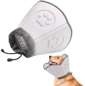 img 4 attached to 🐶 Supet Soft Dog Cone Collar: The Ultimate Comfort Alternative After Surgery - Ideal Elizabethan Dog Recovery Cone Collar for Dogs and Cats of All Sizes