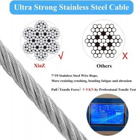 img 1 attached to XiaZ Tie Out Cable For Dogs - Heavy Duty Lead Line For Large Dogs Up To 250Lbs, Available In Various Lengths 10-120Ft For Outdoor Activities In Yard, Camping And Park (Blue, 250Lbs 70Ft)