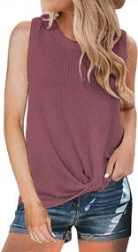 img 2 attached to Women'S Long Sleeve T-Shirt Tunic Top With Twist Knot And Loose Fit Blouse - Cute Style