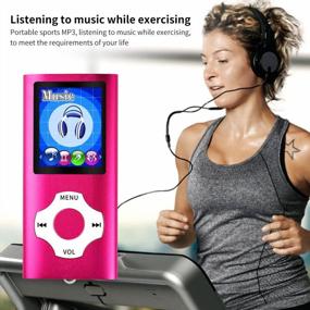 img 2 attached to Portable MP3 Music Player By Mymahdi - 1.8 Inch LCD Screen, Video/Voice Recording, FM Radio, E-Book, Photo Viewer - With Max 64GB Support - Pink