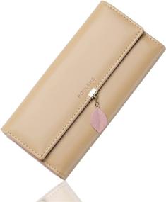 img 4 attached to 👜 Roulens Blocking Leather Checkbook Organizer: Stylish Women's Handbags & Wallets at Wallets Emporium!