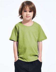 img 2 attached to COSLAND Youth Heavyweight Cotton Yellow Boys' Clothing for Tops, Tees & Shirts