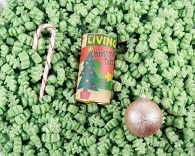 img 2 attached to FunPak Plant Based Biodegradable Packing Peanuts 1.5 Cu Ft Bag Compostable (Green Christmas Trees)