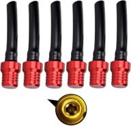 🏍️ 6pcs red atv gas cap vent tube with valve ball - universal motorcycle dirt bike vent breather hose tube for crf yzf exc pit quad bike atv логотип