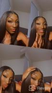 img 1 attached to Body Wave Lace Front Human Hair Wig - Brazilian Virgin Hair 13X4 HD Transparent Lace Front Wig For Black Women With Pre-Plucked Hairline And Baby Hair, 150% Density, 24 Inches By ALLRUN review by Bob Kandravi