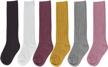 cute and comfy: 6 pairs of toddler knee high socks for boys and girls by bestjybt logo