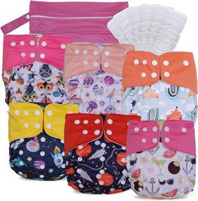 img 4 attached to TDIAPERS Reusable Diapers Adjustable Inserts Diapering better for Cloth Diapers