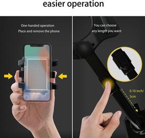 img 1 attached to 📱 Versatile and Convenient 360° Rotatable and Retractable Car Phone Holder: Universal Rearview Mirror Mount for All Mobile Phones