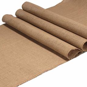 img 3 attached to 10-Piece Burlap Table Runner Set For Rustic Party Table Decorations
