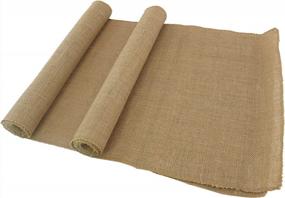 img 4 attached to 10-Piece Burlap Table Runner Set For Rustic Party Table Decorations
