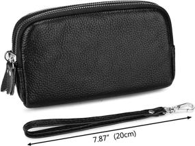 img 1 attached to Yaluxe Wristlet Genuine Leather Removable Women's Handbags & Wallets in Wristlets