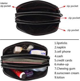 img 3 attached to Yaluxe Wristlet Genuine Leather Removable Women's Handbags & Wallets in Wristlets