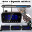 rockseed wood-grain alarm clock radio: fm with large led display, snooze, dual alarm, sleep timer & more logo