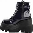 edgy and bold: demonia women's sha52/bvl boots for a head-turning look logo