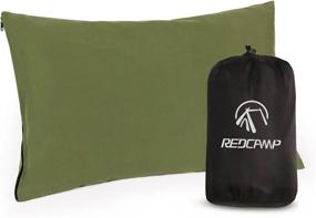 img 4 attached to Спите как профессионал со сверхлегкими портативными подушками REDCAMP для кемпинга на открытом воздухе