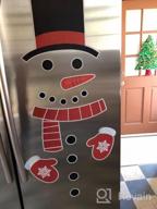 img 1 attached to Christmas Kitchen Decor Set: 4 Snowman Refrigerator Handle Covers, Advent Calendar, And Clings - Festive Fridge, Oven, And Cabinet Appliance Door Handle Protectors And Display review by Denise Kirkeby