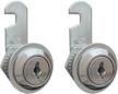 secure your cabinets and drawers with victorshome 20mm cam locks - 2 pack, keyed alike, chrome finish logo
