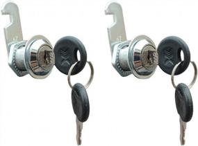 img 3 attached to Secure Your Cabinets And Drawers With VictorsHome 20Mm Cam Locks - 2 Pack, Keyed Alike, Chrome Finish