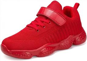 img 4 attached to YAVY Kids Sneakers: Stylish And Lightweight Tennis Shoes For Boys And Girls