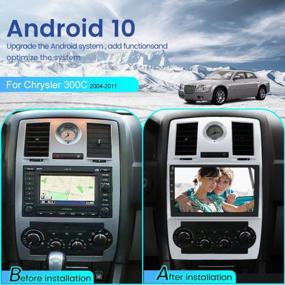 img 3 attached to Высокотехнологичная автомобильная стереосистема Andriod 10 с Apple CarPlay Andriod Auto для Chrysler 300C (2004-2011)