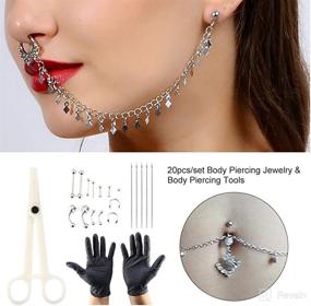 img 2 attached to Professional Piercing Jewelry KitStainless Accessories