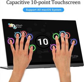 img 1 attached to UPERFECT Automatic Touchscreen: 15.6" Ultrawide Frameless Portable Screen with 3840X2160 Resolution