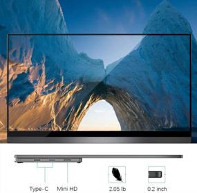 img 3 attached to UPERFECT Automatic Touchscreen: 15.6" Ultrawide Frameless Portable Screen with 3840X2160 Resolution