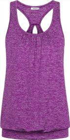 img 4 attached to Comfortable Workout Attire: Women'S Scoop Neck Short-Sleeved Yoga Top