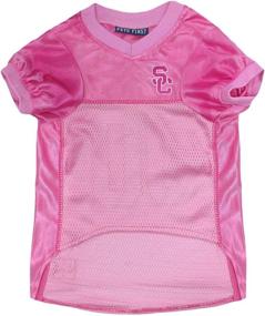 img 1 attached to NCAA Pink Dog Football Jersey - Pet Sports Outfit in Pink