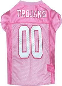 img 3 attached to NCAA Pink Dog Football Jersey - Pet Sports Outfit in Pink