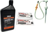 🛥️ yamaha yamalube oem gear lube kit: lower unit oil, pump & gaskets for 2 stroke & 4 stroke outboards (f15-f250 f-series) logo