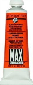 img 1 attached to Grumbacher Max Water Miscible Oil Paint, 37Ml/1.25Oz Cadmium Orange Color