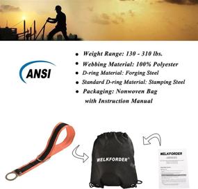 img 1 attached to Stay Safe With WELKFORDER 4-Foot Cross Arm Strap: ANSI Complaint Personal Fall Arrest System