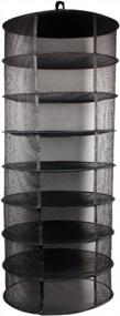 img 4 attached to Growsun 2Ft 8 Layer Hanging Mesh Herb Drying Rack With Black Netting For Effective Drying