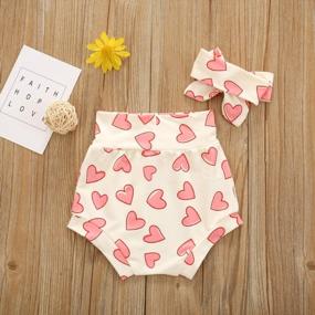 img 2 attached to Cute And Comfortable High-Waisted Shorts And Headband Set For Newborn Girls