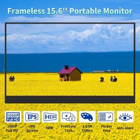 img 3 attached to Ruvihya Portable 15.6" Touchscreen Monitor with 10-Point Touch, 60Hz, Flicker-Free, Frameless Design, Built-In HD Speakers