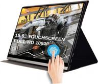 ruvihya portable 15.6" touchscreen monitor with 10-point touch, 60hz, flicker-free, frameless design, built-in hd speakers логотип