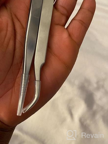 img 1 attached to Enhance Your Lash Game With LANKIZ 5-Piece Stainless Steel Eyelash Extensions Tweezers Set In Pretty Pink review by Brian Finley