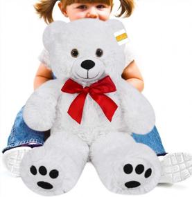img 4 attached to 20-Inch Jumbo Plush Teddy Bear: Perfect Gift For Girls & Kids On Special Occasions