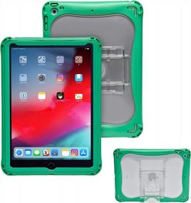 img 4 attached to Brenthaven Edge 360 IPad 9.7 Case With Integrated Screen Protector For K-12 Students, Teachers And Kids – Green Durable Rugged Impact & Compression Protection