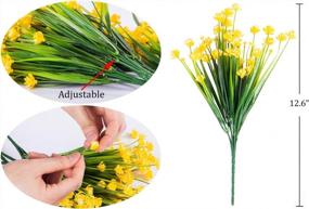 img 2 attached to Add Vibrant Yellow Daffodils To Your Space With Foraineam'S Artificial Flower Bundles - Perfect For Indoor And Outdoor Decorating!