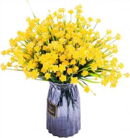 img 4 attached to Add Vibrant Yellow Daffodils To Your Space With Foraineam'S Artificial Flower Bundles - Perfect For Indoor And Outdoor Decorating!