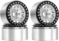 4pcs globact 1.9 inch aluminum beadlock wheels for rc crawlers - trx4, scx10 i-iii, redcat gen7/8 & more! logo