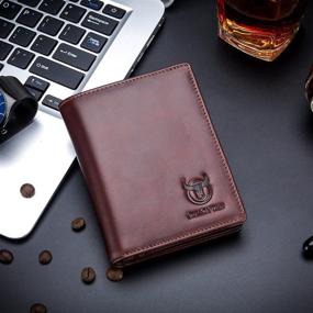 img 3 attached to Bullcaptain Capacity Genuine Leather Bifold Men's Accessories : Wallets, Card Cases & Money Organizers