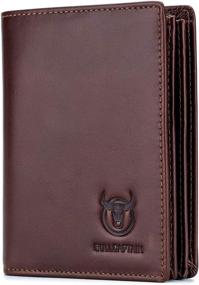 img 4 attached to Bullcaptain Capacity Genuine Leather Bifold Men's Accessories : Wallets, Card Cases & Money Organizers