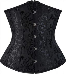 img 4 attached to Flaunt Your Curves With Fashionable And Functional Underbust Corsets For Women